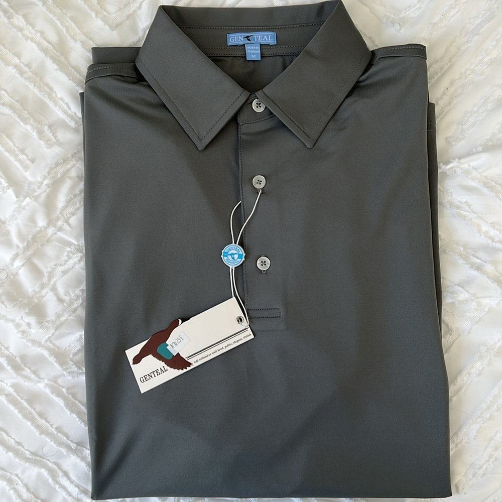 Genteal Men's Polo Shirt - Charcoal Gray